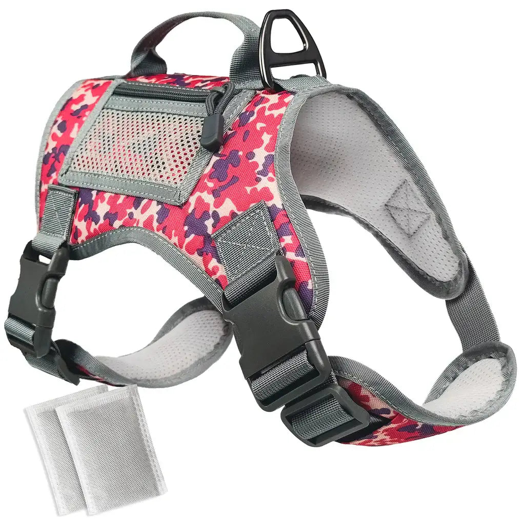 Tactical Dog Harness Comes with ZingZap Non-Toxic Bug Repellent Bag
