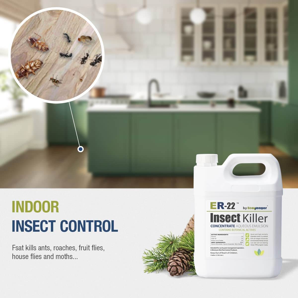 Ecovenger ER-22 Insect Killer Concentrate Bed Bug Killer 1 GL
