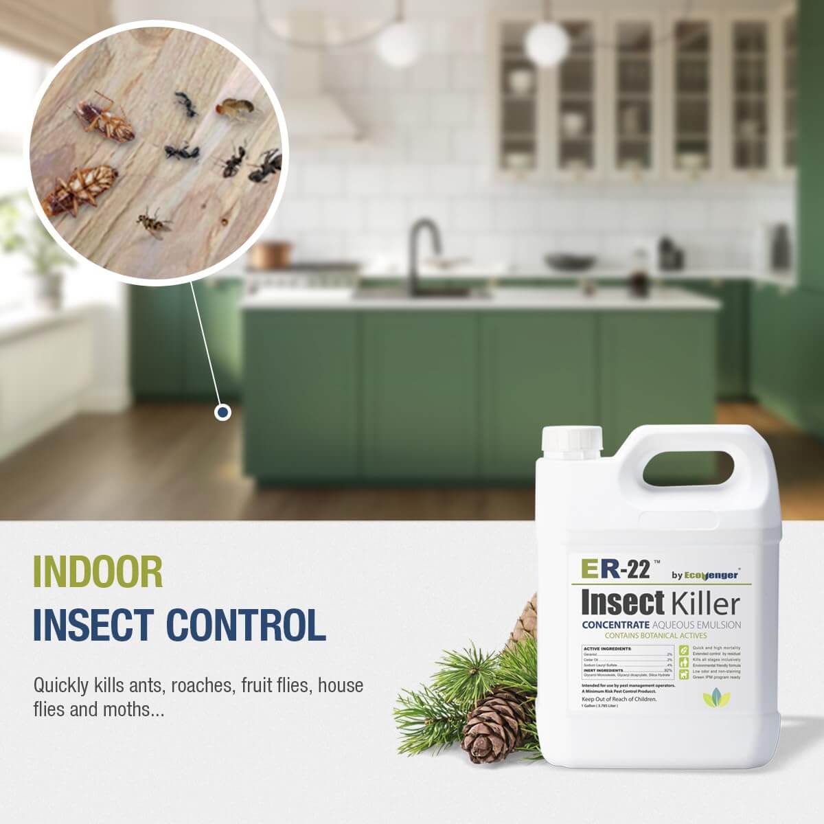 Ecovenger ER-22 Insect Killer Concentrate Bed Bug Killer 32 oz