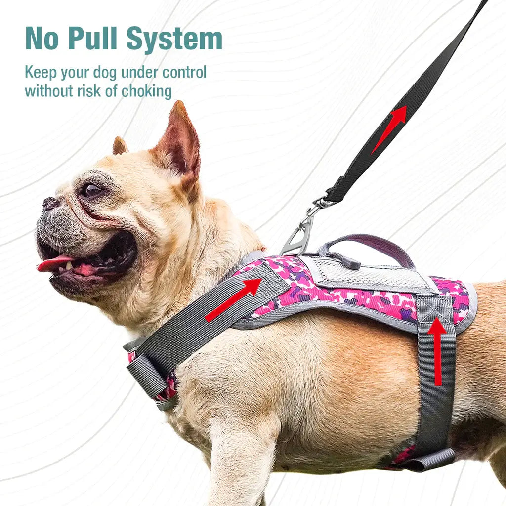 Tactical Dog Harness Comes with ZingZap Non-Toxic Bug Repellent Bag