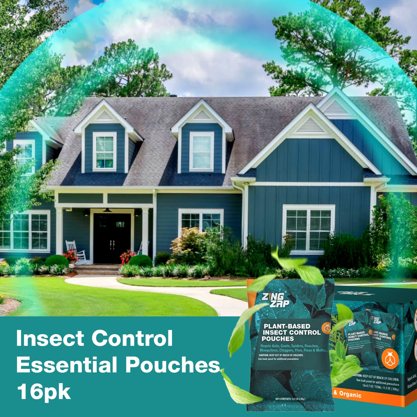 ZingZap Aromatic Sachet Natural Pest Repellent 16 pk Peppermint