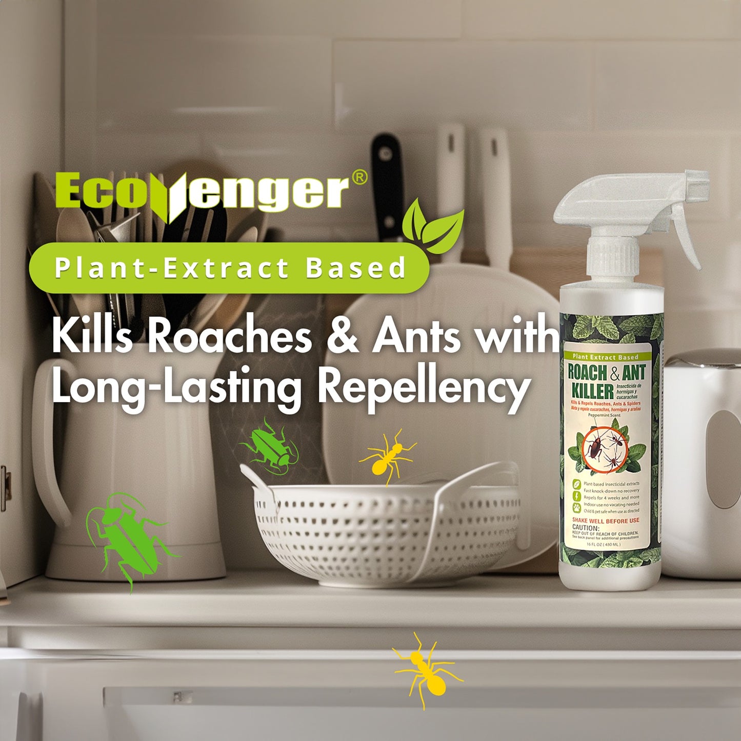 Roach Killer & Repellent Remote Spray 64 oz