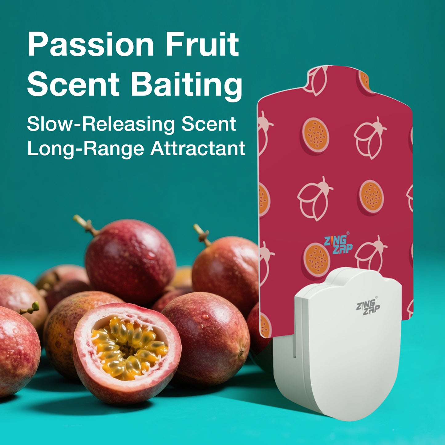 ZingZap Flying Insect Trap Plug-in Base & 5 Trap-Boards Fruity Scented