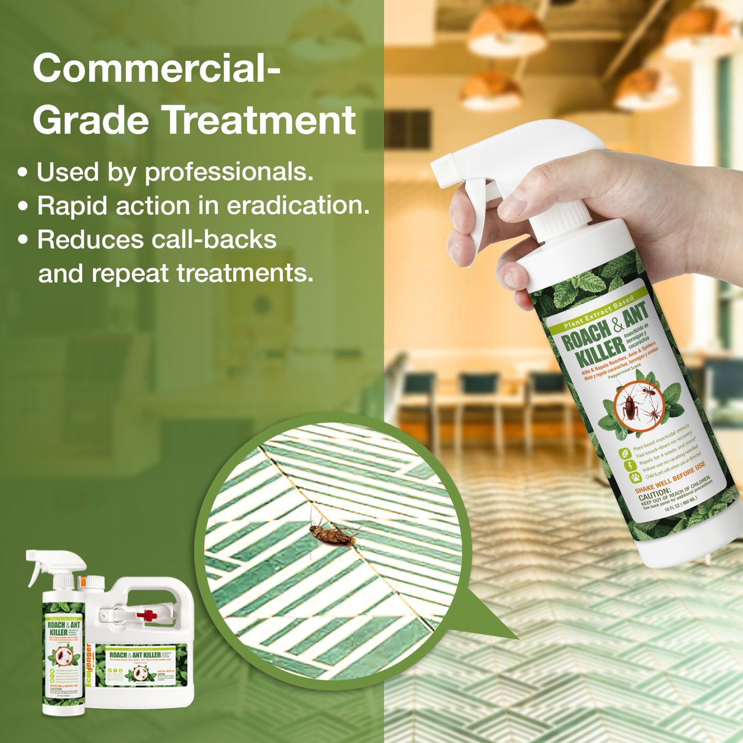 Roach Killer & Repellent Remote Spray 64 oz