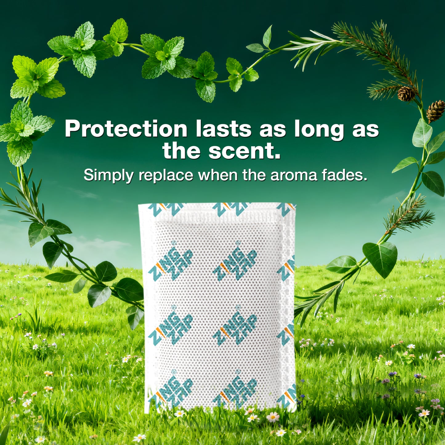 ZingZap Aromatic Sachet Natural Pest Repellent 16 pk Peppermint