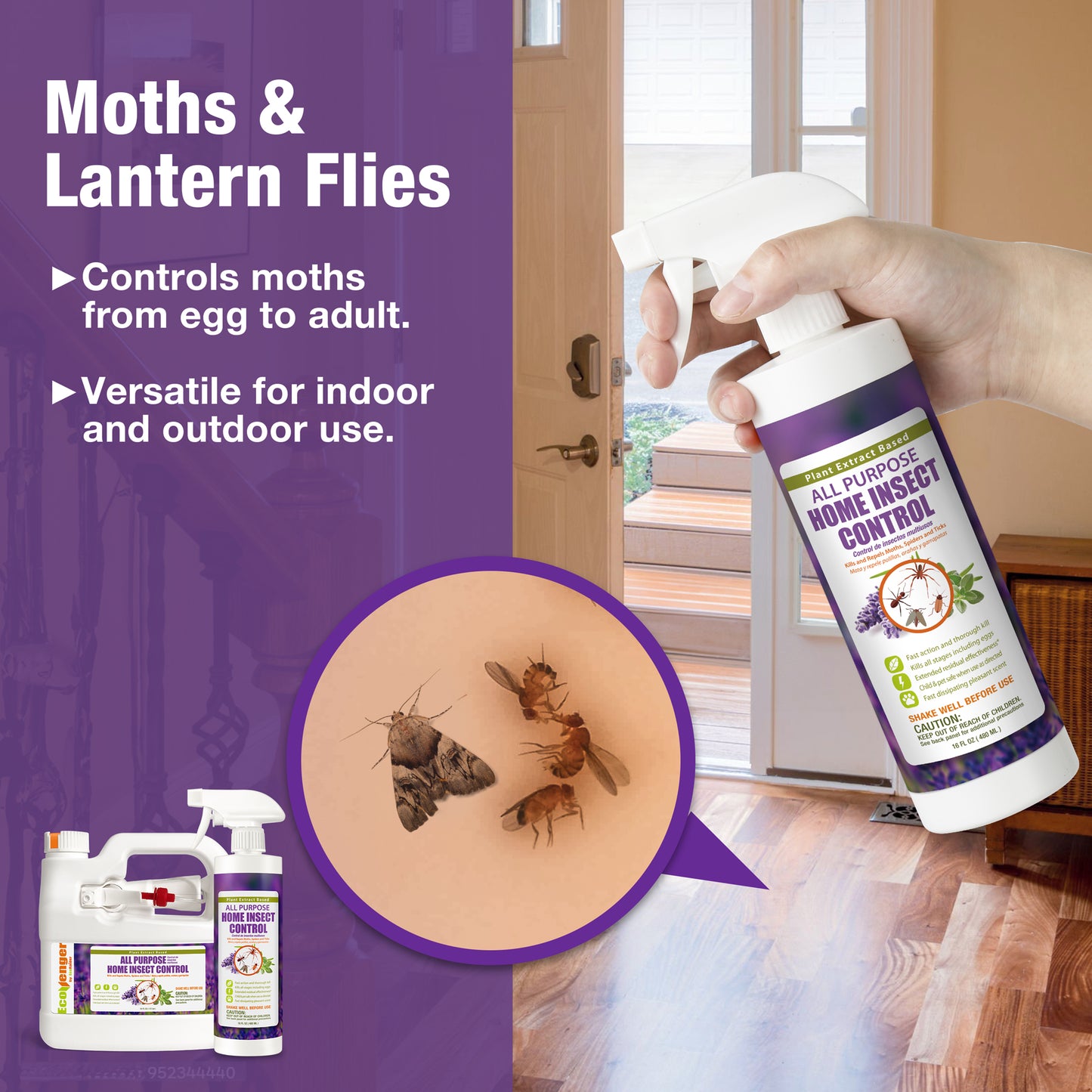 Home Insect Control All Purpose Remote Spray 64 oz