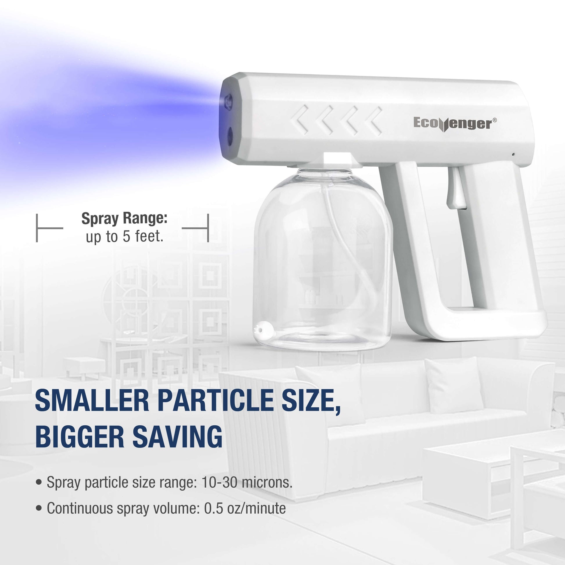 Ecovenger Cordless Pistol ULV Mist Sprayer