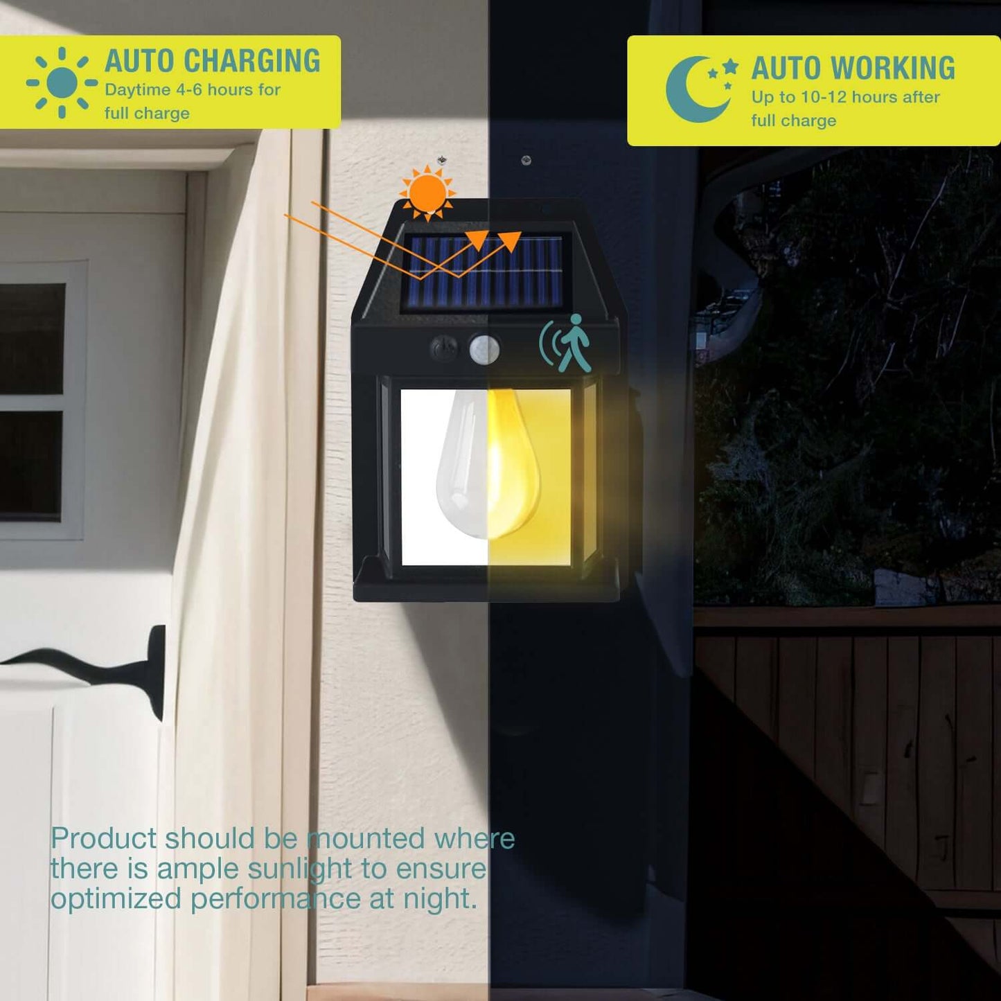 Solar-powered outdoor light