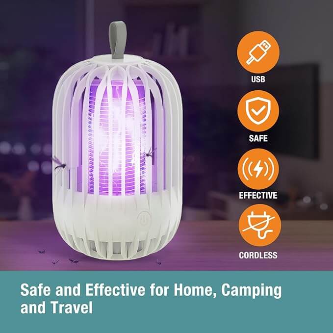 ZingZap Mosquito Zapper & Lamp Dual-Function for Anywhere