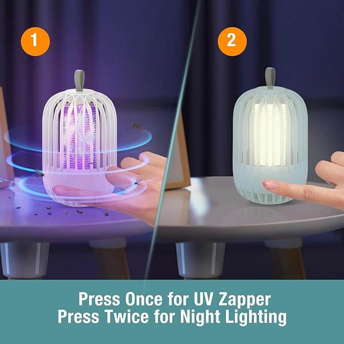 ZingZap Mosquito Zapper & Lamp Dual-Function for Anywhere
