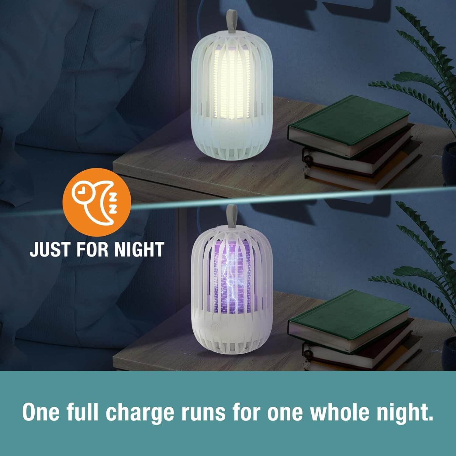 ZingZap Mosquito Zapper & Lamp Dual-Function for Anywhere