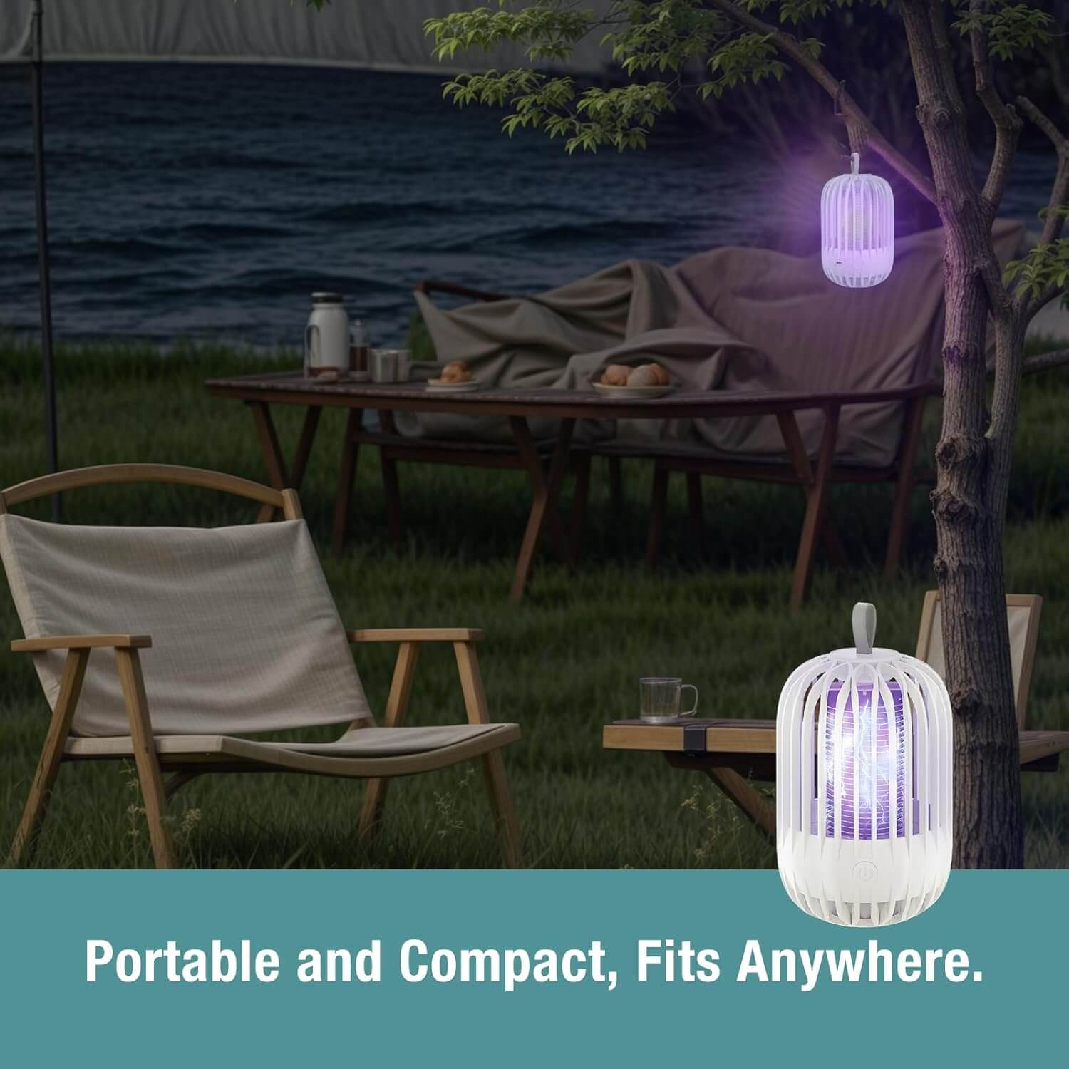 ZingZap Mosquito Zapper & Lamp Dual-Function for Anywhere