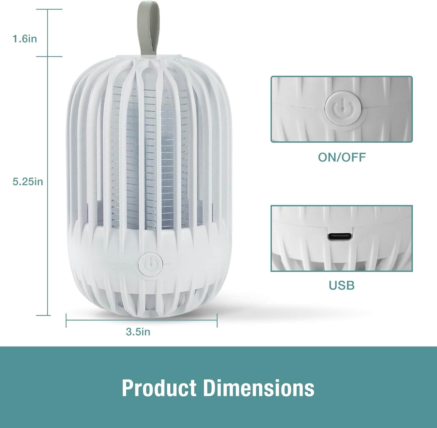 ZingZap Mosquito Zapper & Lamp Dual-Function for Anywhere