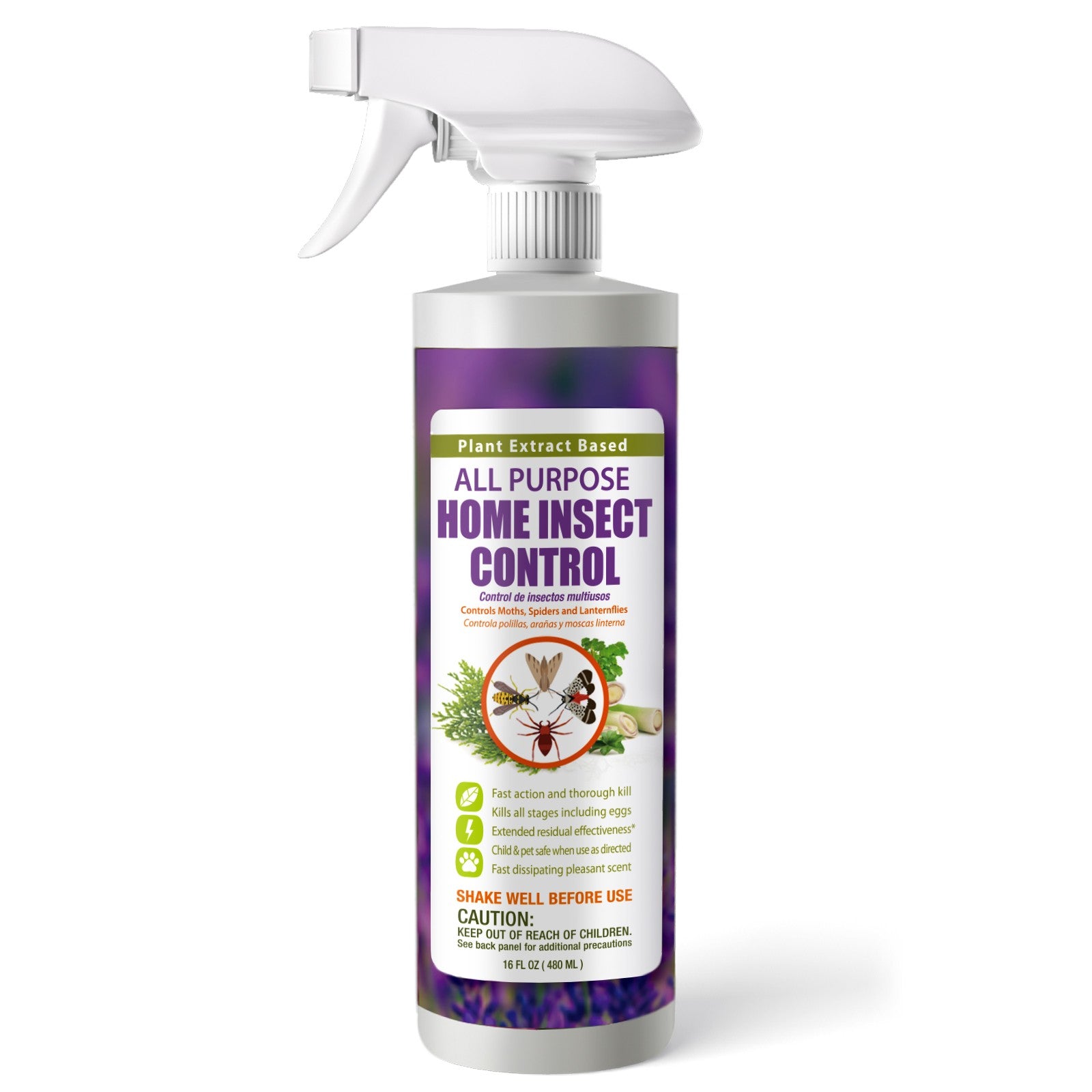 indoor insect killer for plants EcoRaider All Purpose Home Insect Control 16 oz
