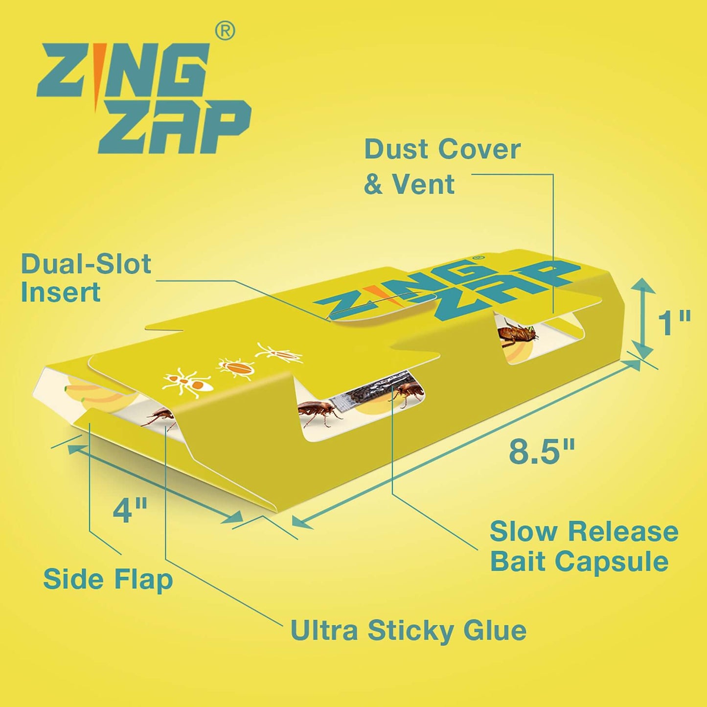 ZingZap glue trap with a banana scent