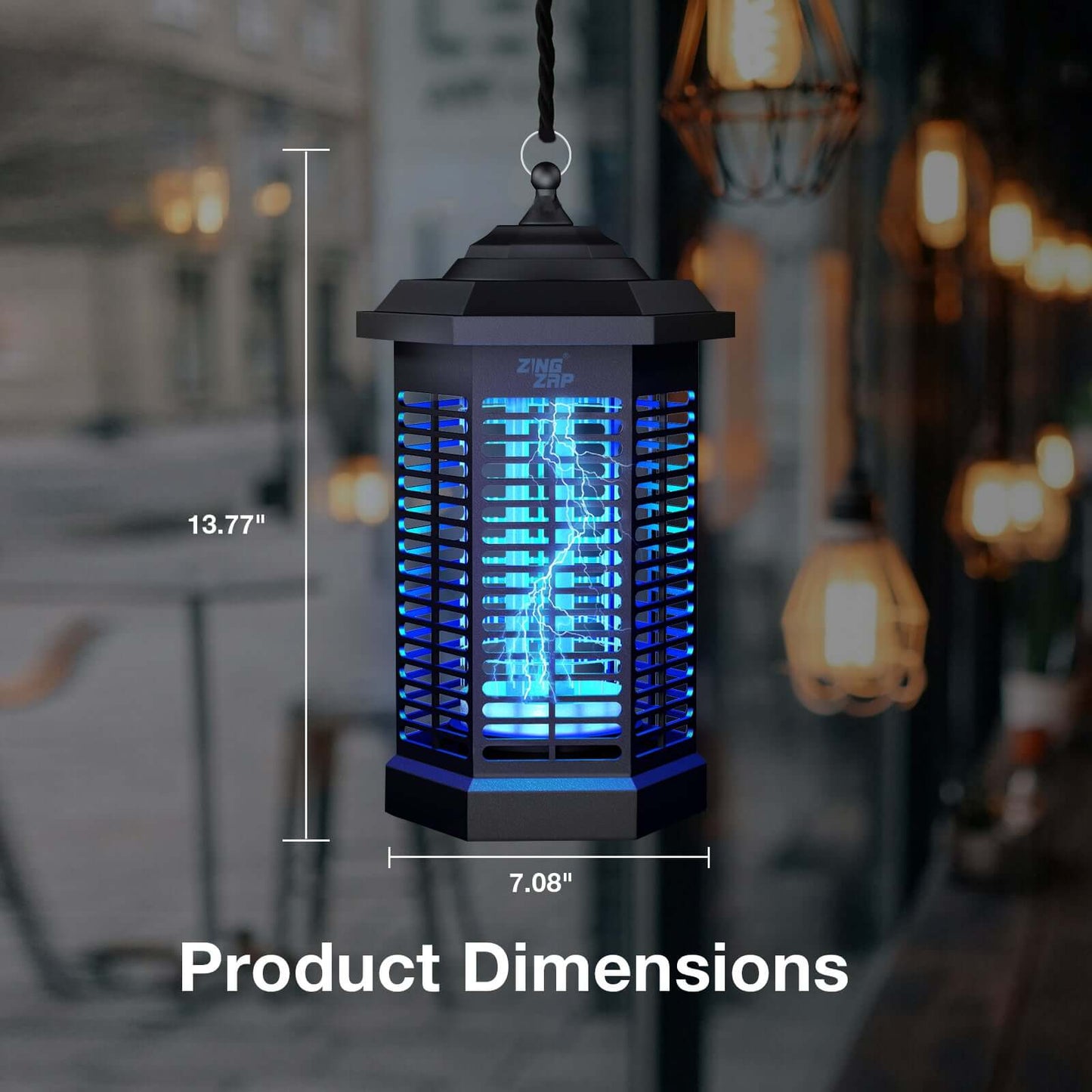 Ecovenger Mosquito Killer Bug Zapper 4200V LED Indoor & Outdoor