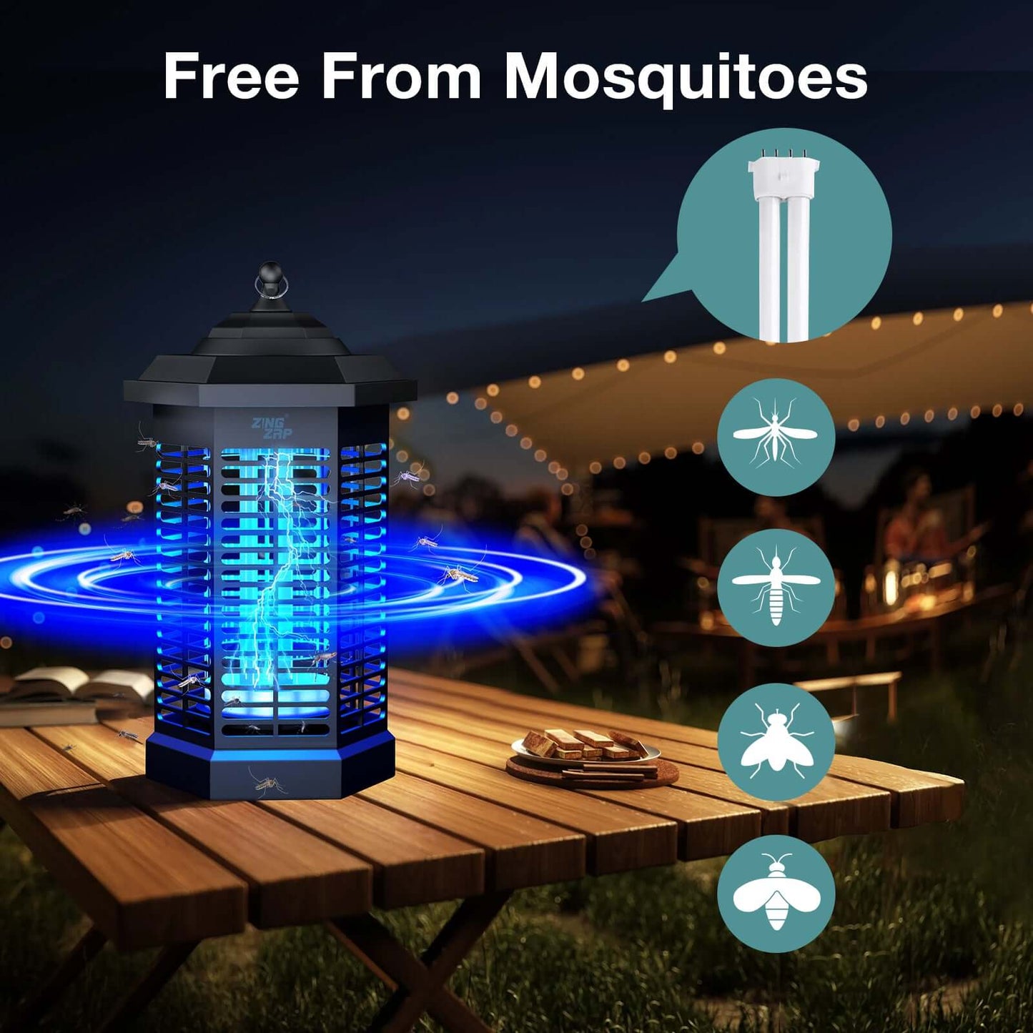 Ecovenger Mosquito Killer Bug Zapper 4200V LED Indoor & Outdoor