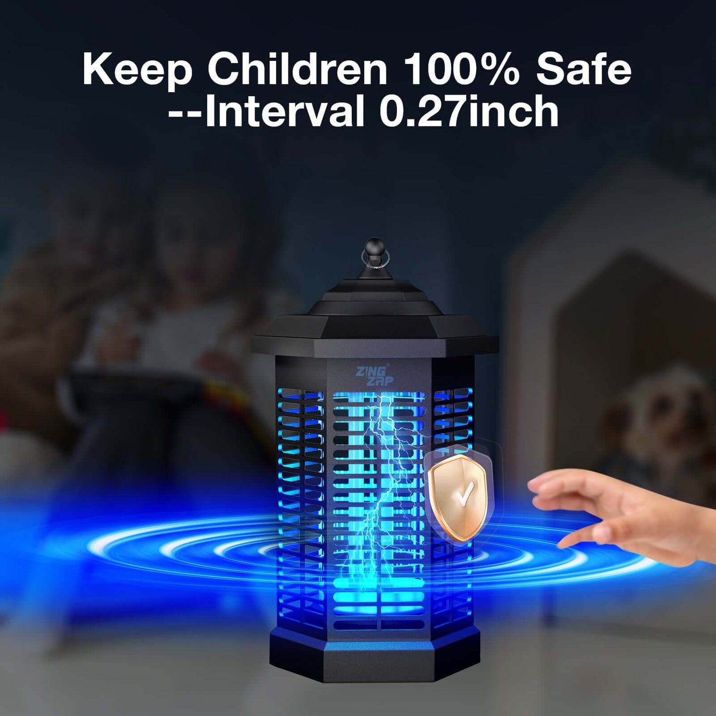 Ecovenger Mosquito Killer Bug Zapper 4200V LED Indoor & Outdoor