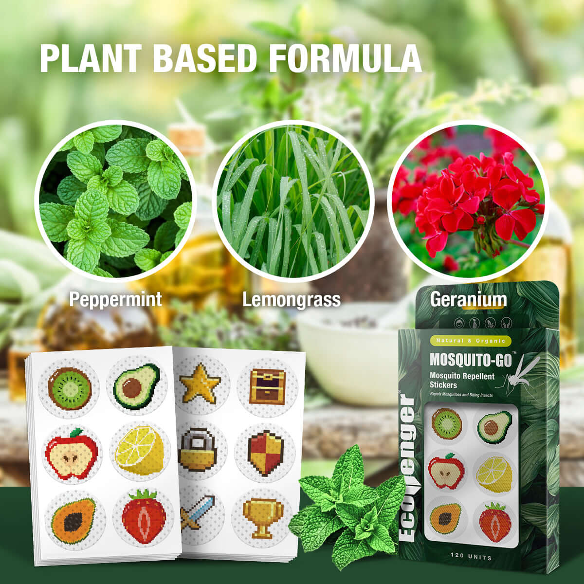 EcoVenger Mosquito Repellent Stickers 120-Unit