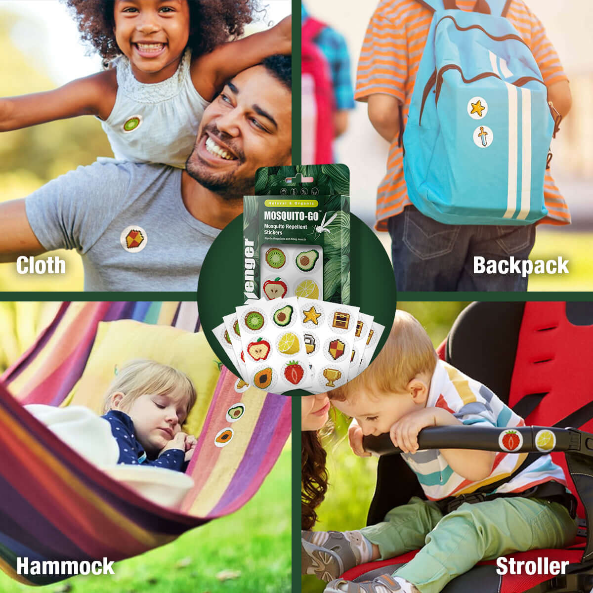 EcoVenger Mosquito Repellent Stickers 120-Unit