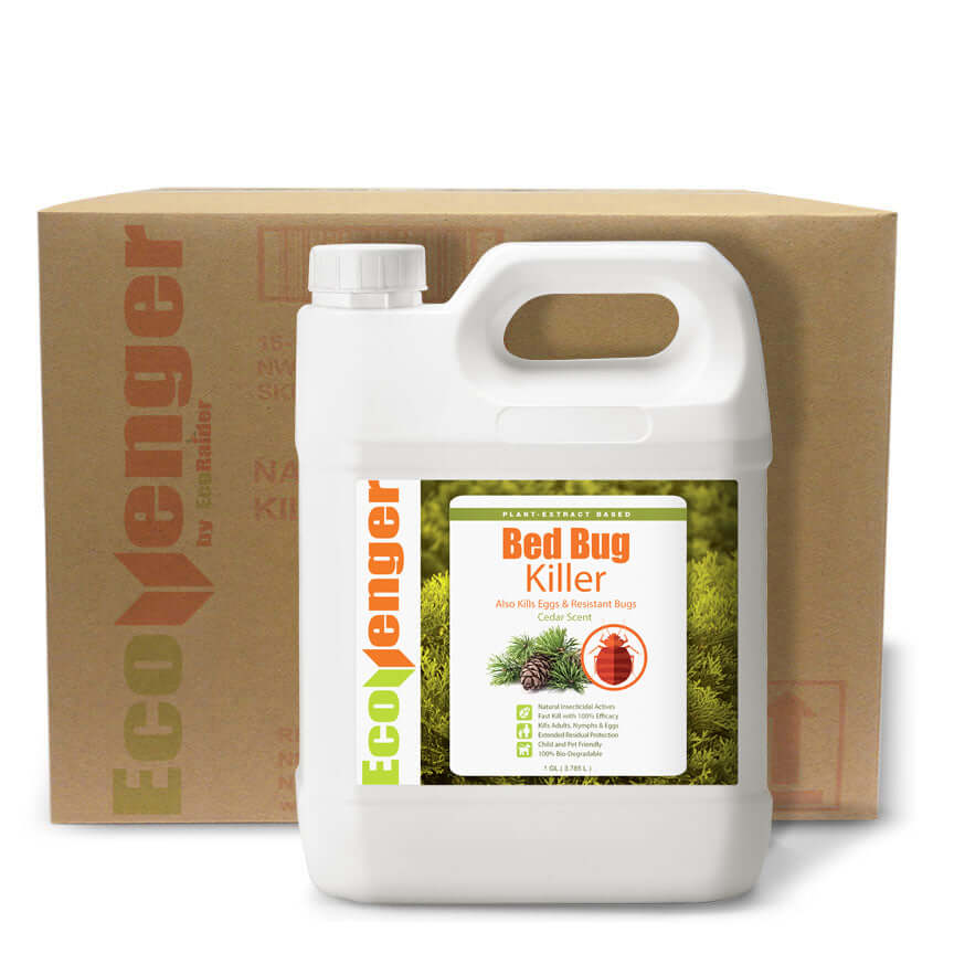 Ecovenger Bed Bug Killer Spray 1 Gallon Refill Jug Case of 4