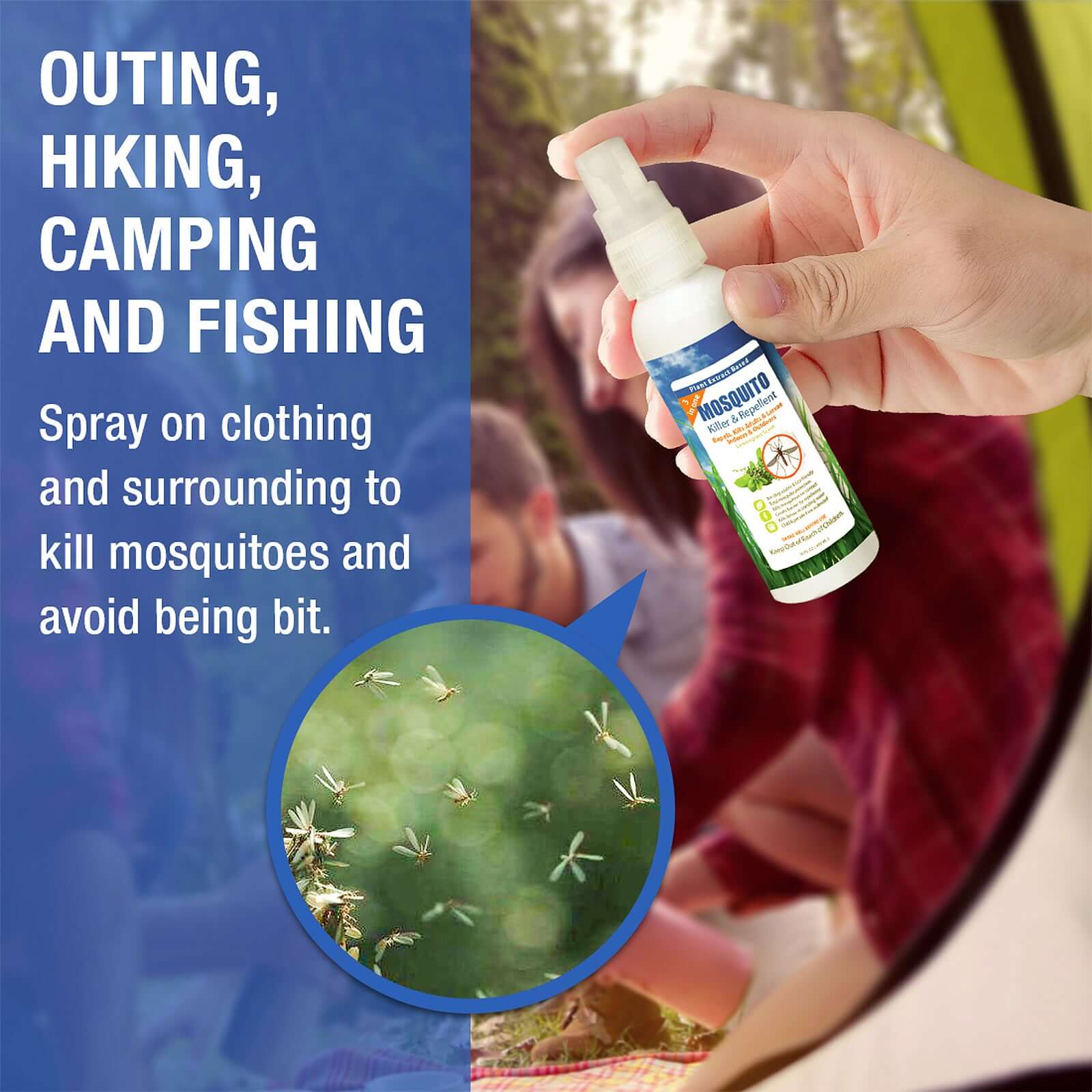 Ecovenger 3-in-1 Mosquito Killer & Repellent 16 OZ with Hose Sprayer