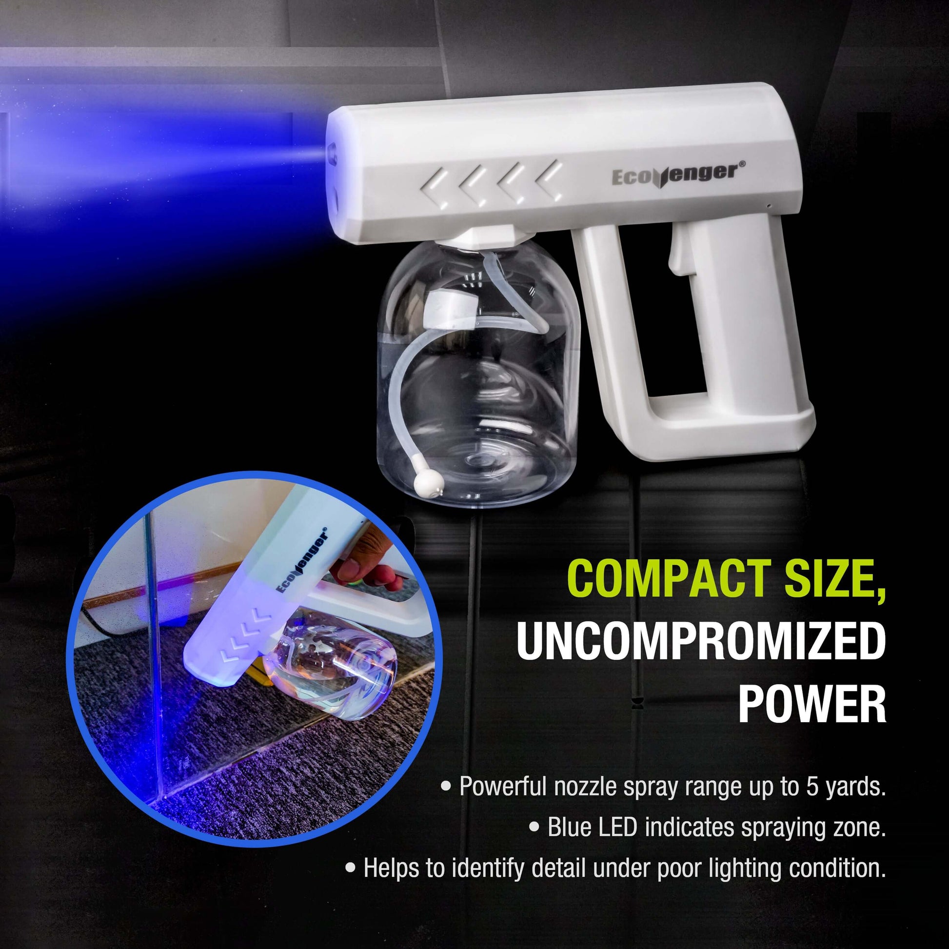 Ecovenger Cordless Pistol ULV Mist Sprayer