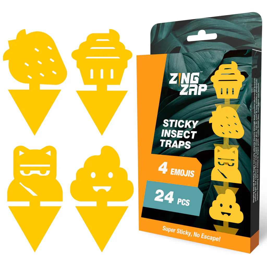 24-Pack Sticky Insect Traps - Mood Emoji