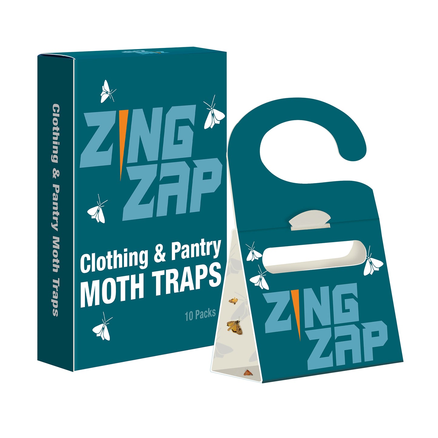 ZingZap Pantry and Clothes Moth Trap 10-Pack