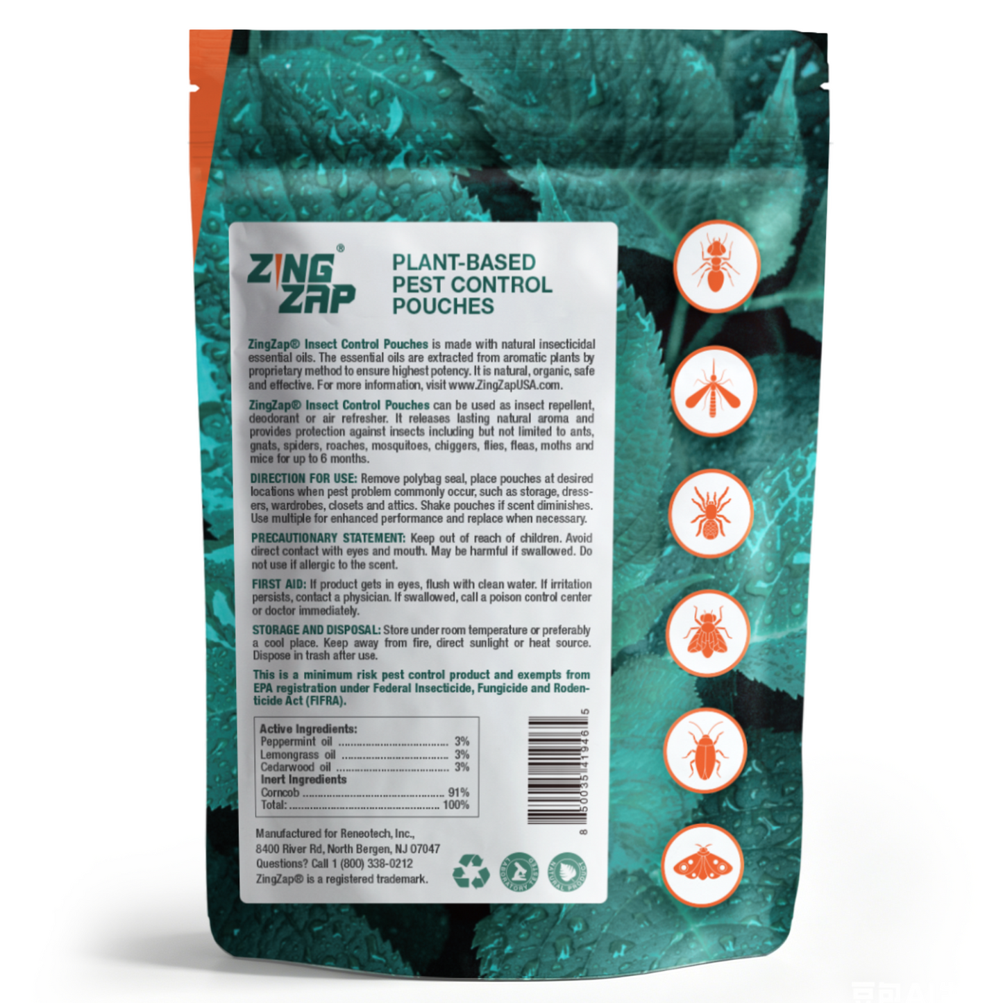 ZingZap Insect Control Pouches 16 Pack
