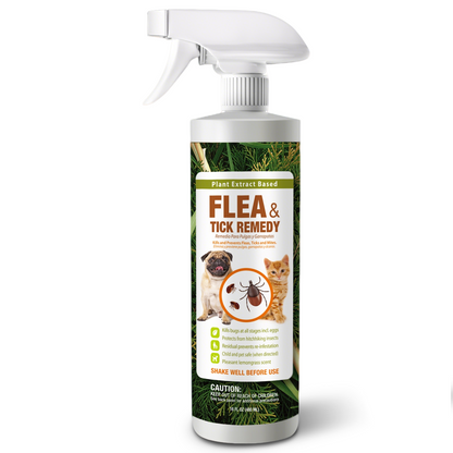 Flea & Tick Removal Spray 16 oz for Dogs and Cats