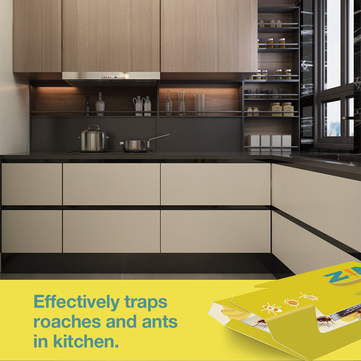 13-Pack Roach Glue Traps - Banana, Cantaloupe or Passion Fruit Scented – Infused with Natural Bait for 3 X Faster Results!