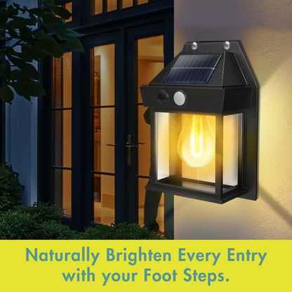 Ecovenger Solar Powered Motion-Sensor Wall Lamp