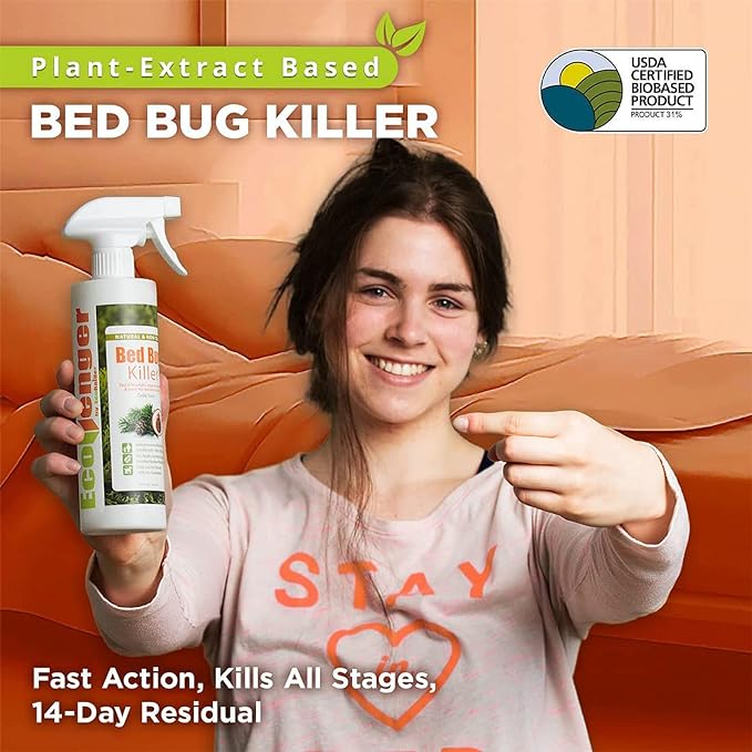 EcoVenger Bed Bug Killer 1 Gallon & Bed Bug Monitor & Interceptor 24 Units