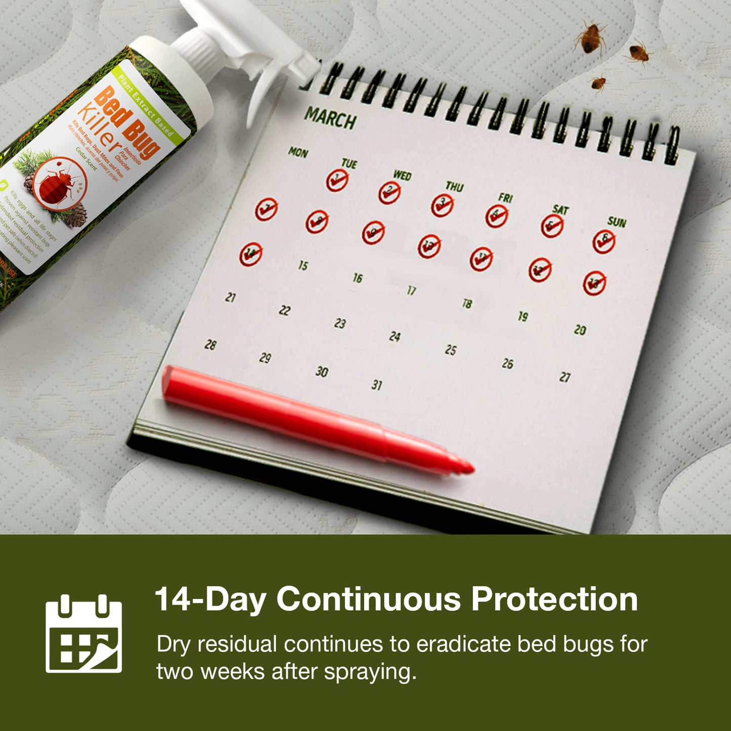 Bed Bug Killer Spray 16 oz x 20 Case