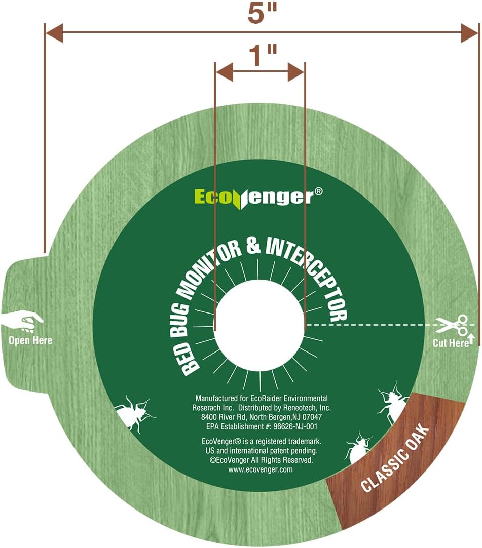 EcoVenger Bed Bug Killer with Remote Sprayer 1Gal & Bed Bug Glue Trap & Monitor 24 Units