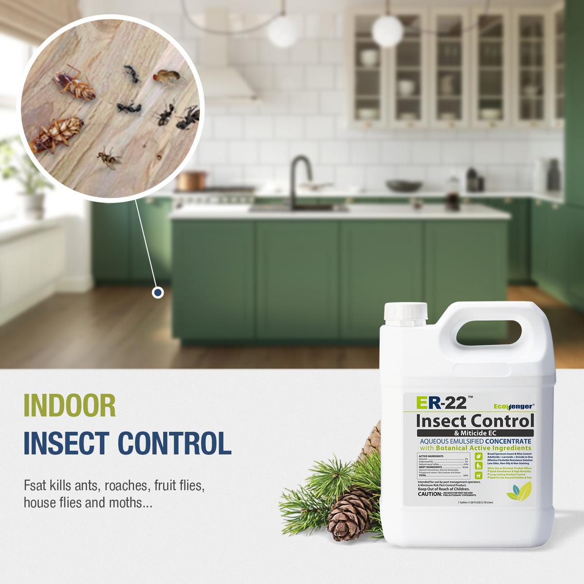 EcoVenger Pro ER-22 Insect Control Concentrate Professional Grade 1 Gal