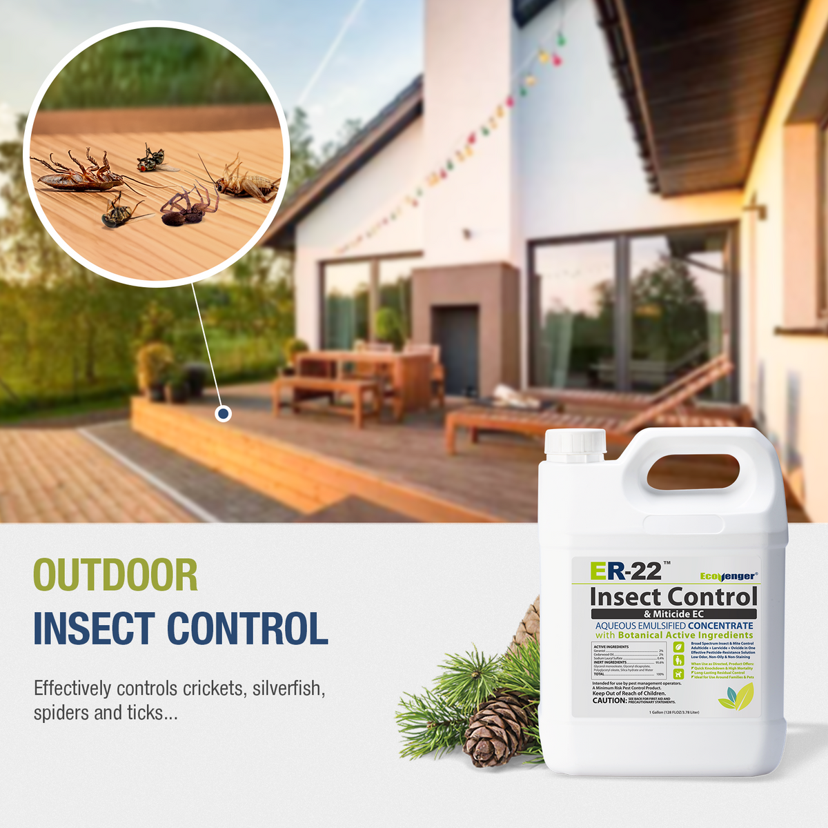 EcoVenger Pro ER-22 Insect Control Concentrate Professional Grade 1 Gal