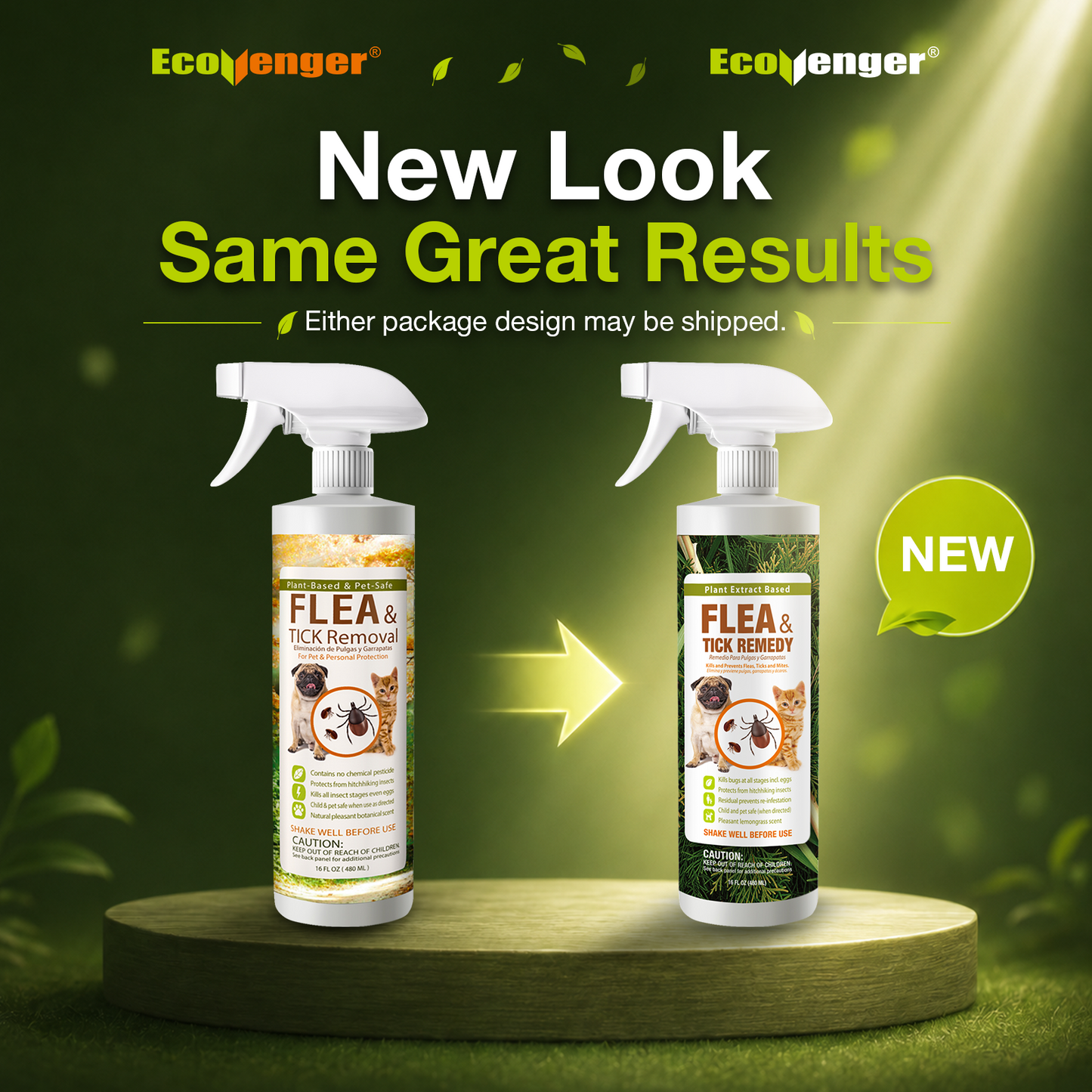 Flea & Tick Removal Spray 16 oz for Dogs and Cats
