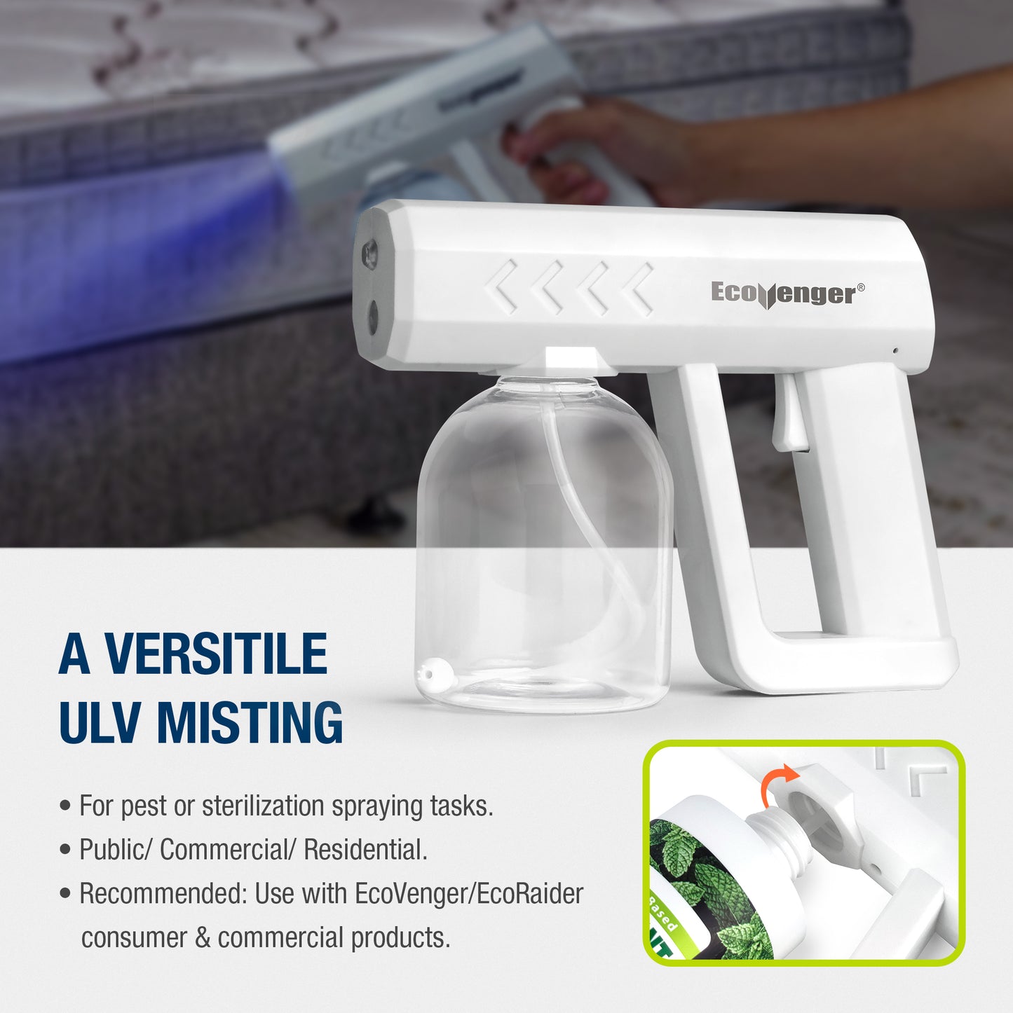 Cordless Pistol ULV Mist Sprayer