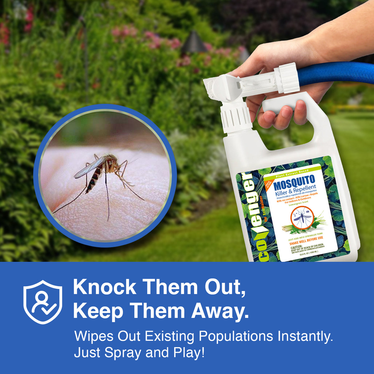 Mosquito Triple-action Control 32 oz Hose Sprayer