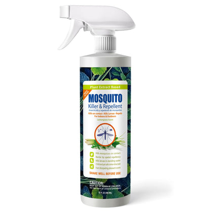 Triple-Action Mosquito Killer and Repellent 16 oz