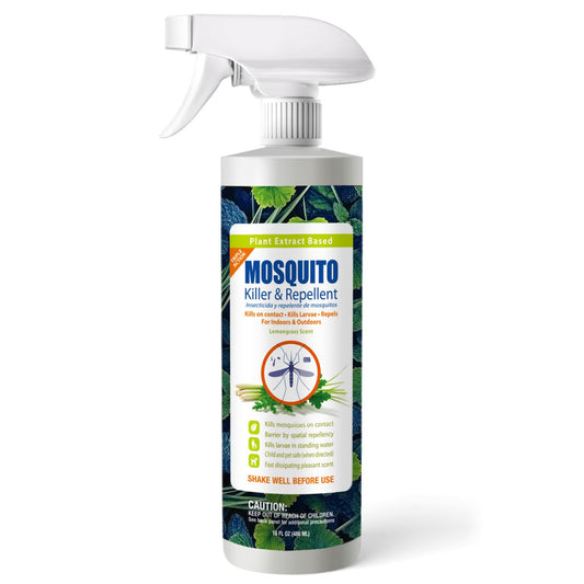 Triple-Action Mosquito Killer and Repellent 16 oz