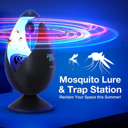 ZingZap Mosquito Bug Trap Station Dual-Baiting Smart Sensor Turbo Jet