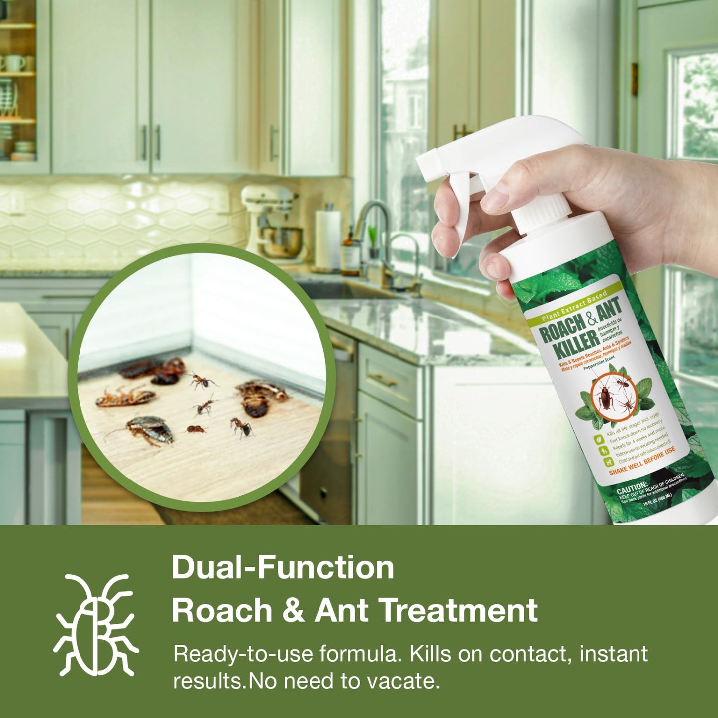Roach Killer and Repellent Spray 16 oz