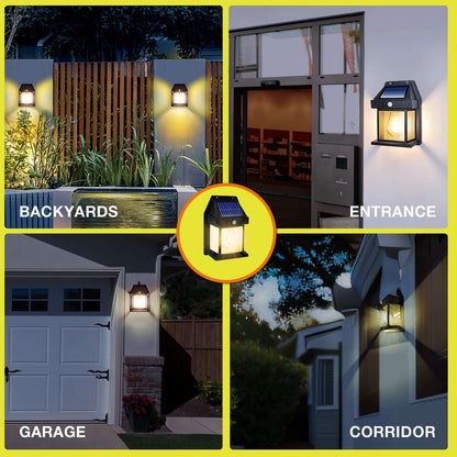Solar-powered outdoor lights 