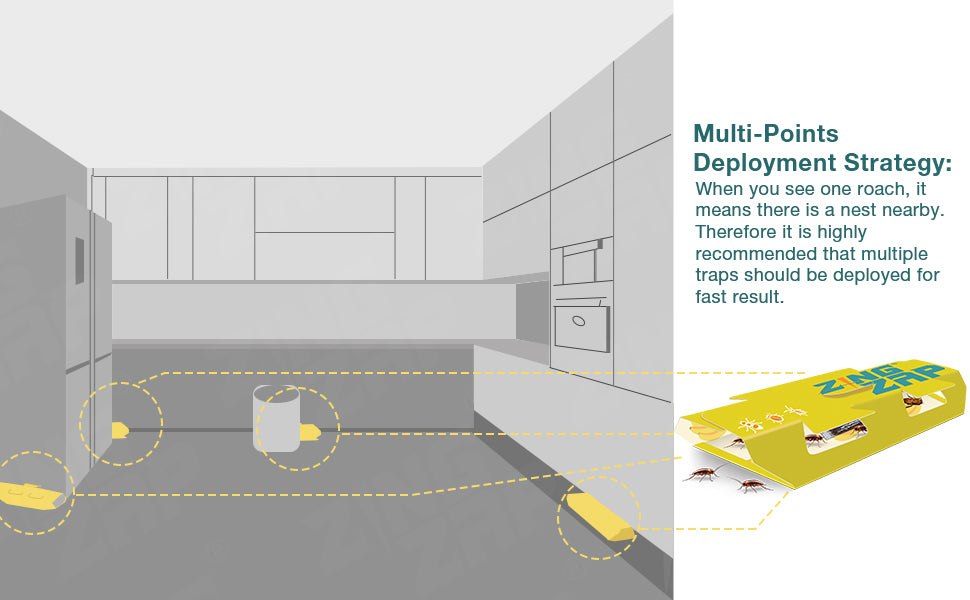ZingZap Roach Glue Trap 13 Pack