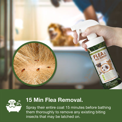 Flea & Tick Removal Spray 16 oz for Dogs and Cats