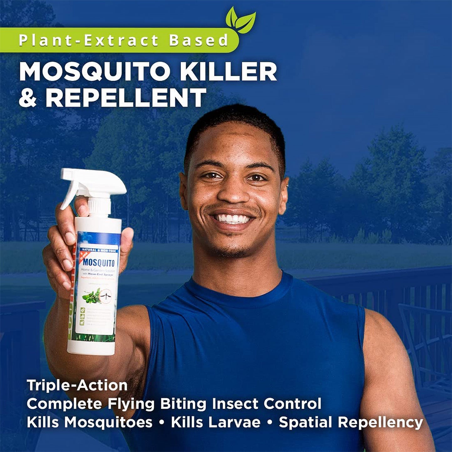 Mosquito 3-in-1 Killer & Repellent 32 OZ with Hose-End Sprayer