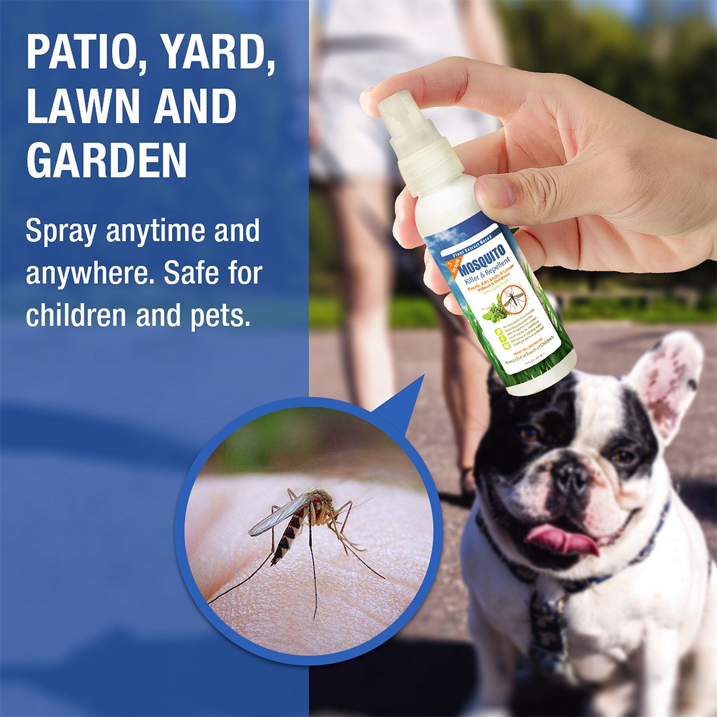 Mosquito 3-in-1 Killer & Repellent 32 OZ with Hose-End Sprayer